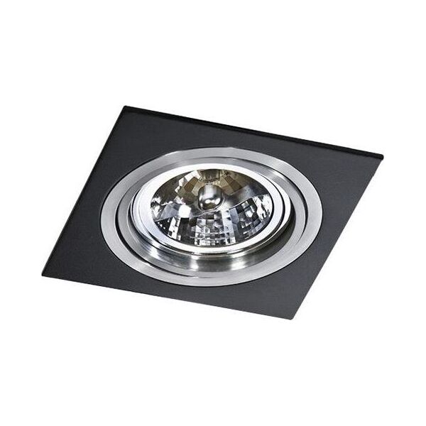 Azzardo Azzardo Siro 1 AZ0769 GM2101BK Oczko lampa sufitowa oprawa wpuszczana 1X50W AR111 czarne + żarówka LED za 1 zł GRATIS!
