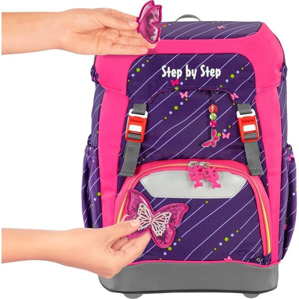 Step by Step Plecak szkolny Grade Shiny Butterfly