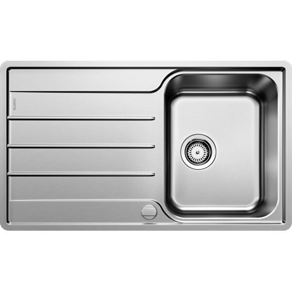 Zlewozmywak Blanco Lemis 45 S-IF stal szczotkowana z korkiem automatycznym (523031)