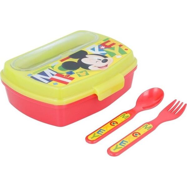 Disney Mickey Mouse - Lunchbox z kompletem sztućców uniwersalny