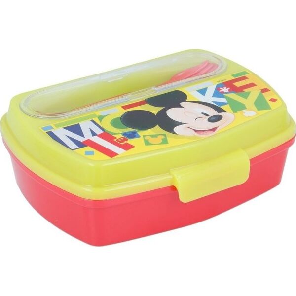 Disney Mickey Mouse - Lunchbox z kompletem sztućców uniwersalny