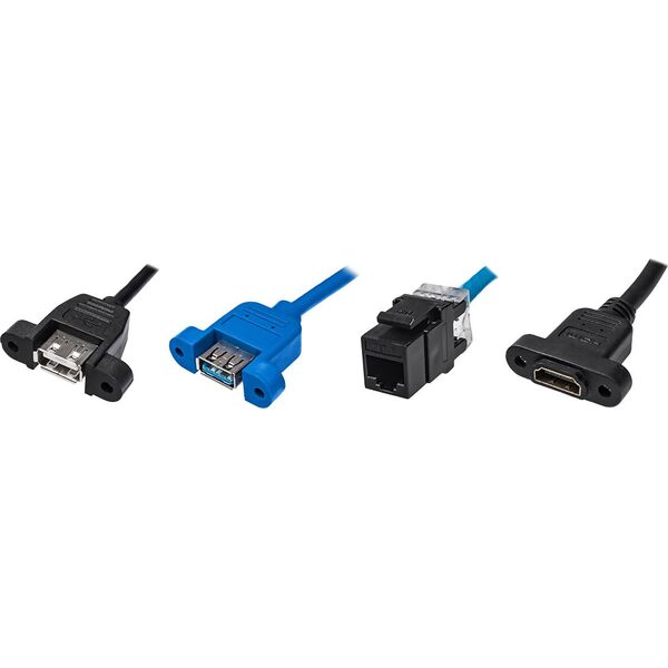 Spacetronik Gniazdo Blatowe Przedłużacz Otwierane HDMI 2xUSB CAT6 Spacetronik SPS-D26S