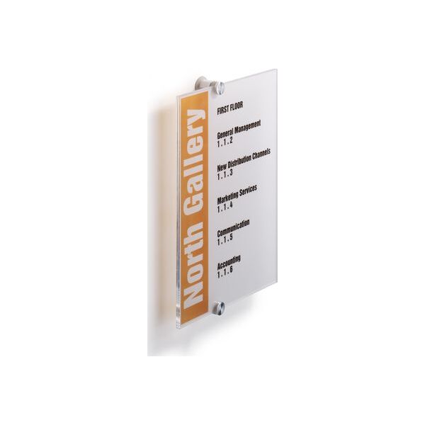 Durable TABLICZKA INFORMACYJNA 210 X 297 MM DURABLE CRYSTAL SIGN
