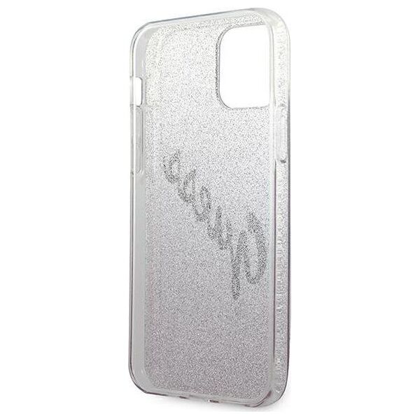 Guess Etui Guess GUHCP12SPCUGLSPI Apple iPhone 12 mini różowy/pink hardcase Glitter Gradient Script
