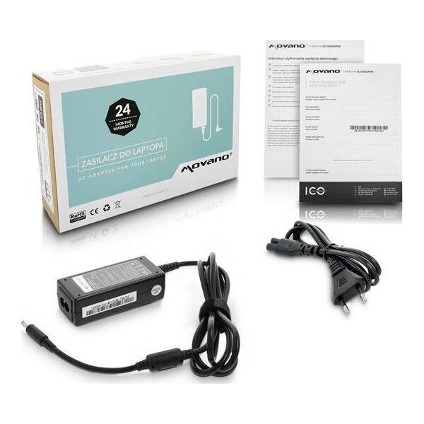 Zasilacz do laptopa Movano 45 W, 3 mm, 2.3 A, 19.5 V (ZZ/DEL195231C)