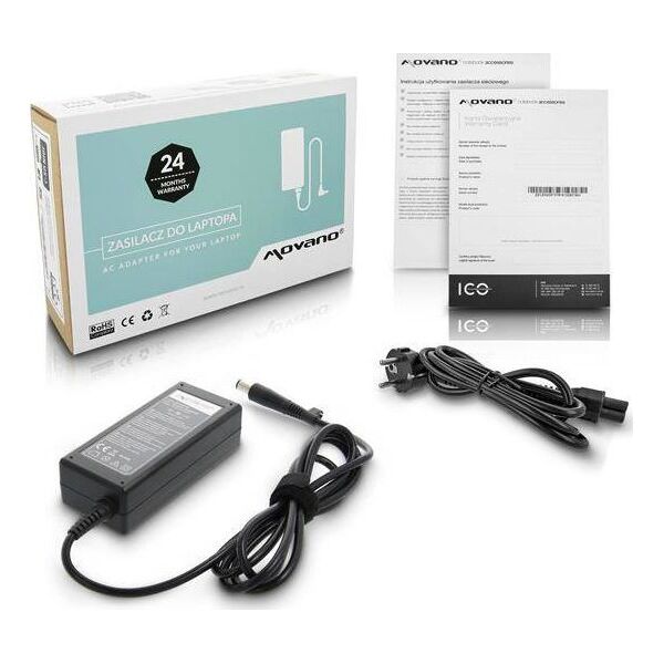 Zasilacz do laptopa Movano 65 W, 5 mm, 3.3 A, 19.5 V (ZZ/HP195333B)