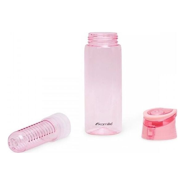 Kamille Butelka z sitkiem różowa 660 ml
