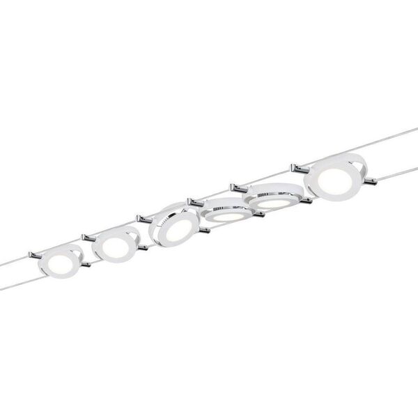 Paulmann RoundMac LED system linkowy DC 6x4W Biały Mat 230V/12V DC 36VA Metal