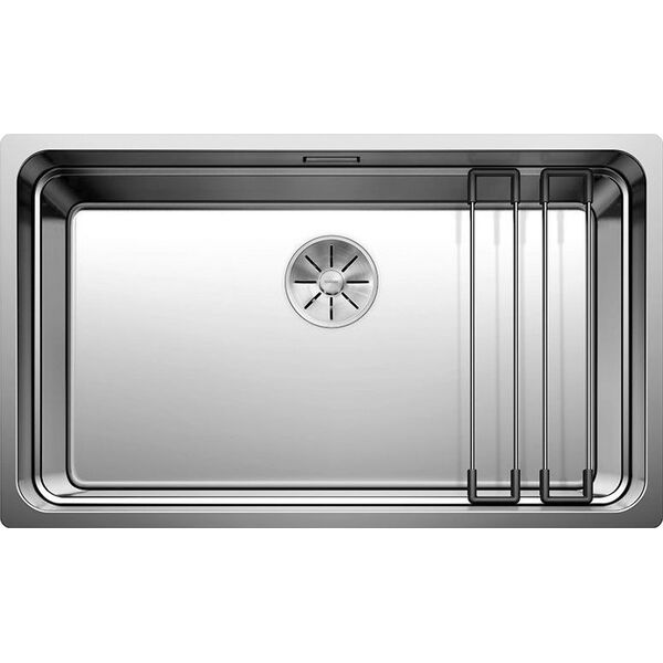 Zlewozmywak Blanco Etagon 700-U stal polerowana z korkiem InFino, szyny (525891)