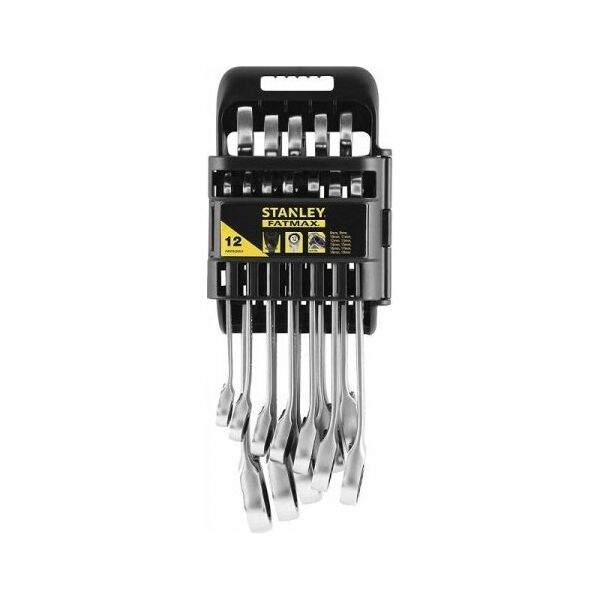 Stanley Klucze pł-ocz.z grzech.i przeł.8-19mm 12szt.