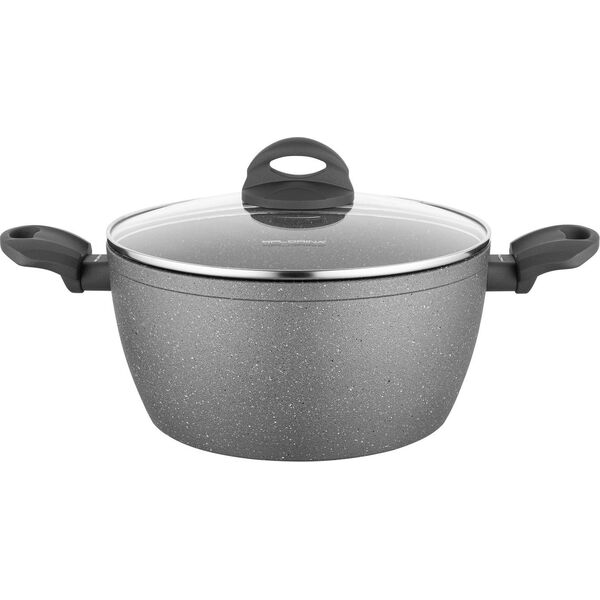 Florina Garnek aluminiowy Florina Lava Stone szary 24 cm 4 l