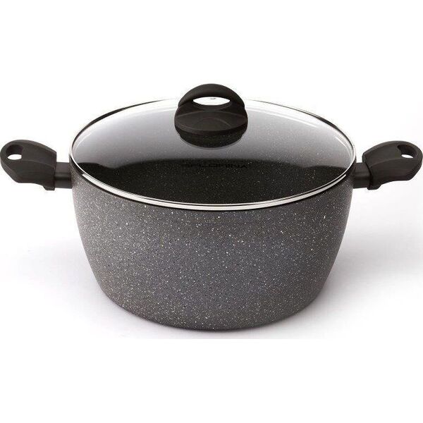 Florina Garnek aluminiowy Florina Lava Stone szary 28 cm 7 l