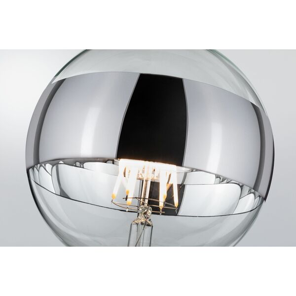 Paulmann Źródło LED G125 zwierciadło pierścień 6W 230V 520lm E27 2700K Srebrny ściemniany