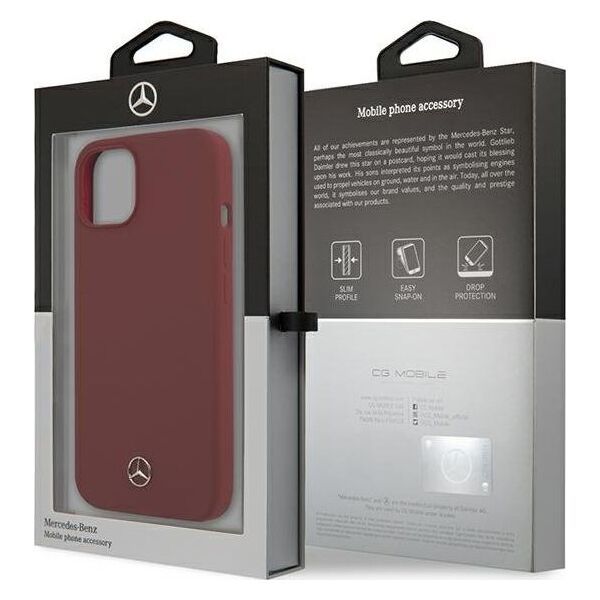 Mercedes Mercedes MEHCP13SSILRE iPhone 13 mini 5,4" czerwony/red hardcase Silicone Line