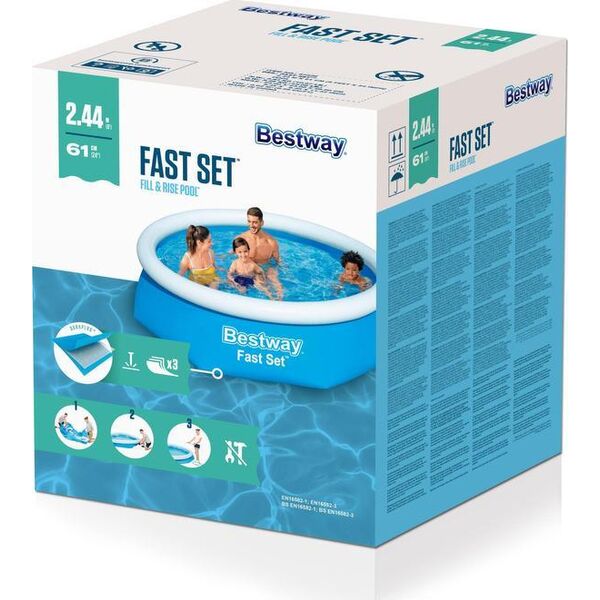 Bestway Basen Ogrodowy Rozporowy 2,44 x 61 cm Bestway 57448
