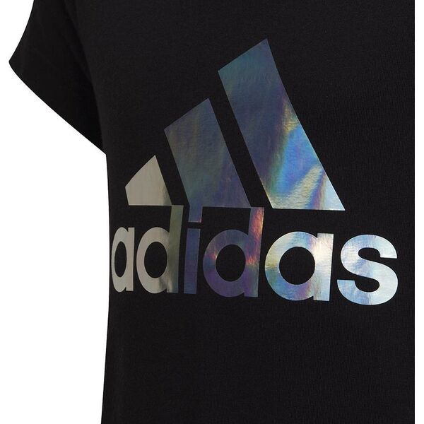 Adidas Koszulka adidas Dance Metallic Print Tee Jr girls HD4407 HD4407 czarny 140 cm
