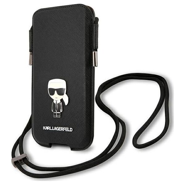 Etui na tablet Karl Lagerfeld Karl Lagerfeld Torebka KLHCP12LOPHKMK 6,7" czarny/black hardcase Saffiano Ikonik Kar `s
