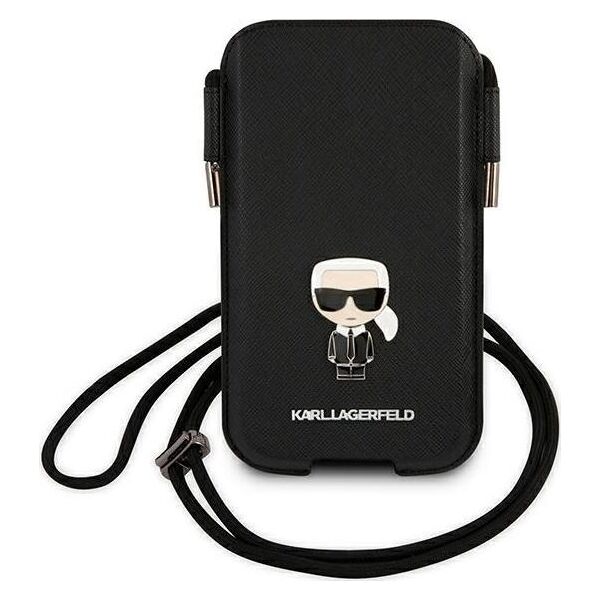 Etui na tablet Karl Lagerfeld Karl Lagerfeld Torebka KLHCP12LOPHKMK 6,7" czarny/black hardcase Saffiano Ikonik Kar `s