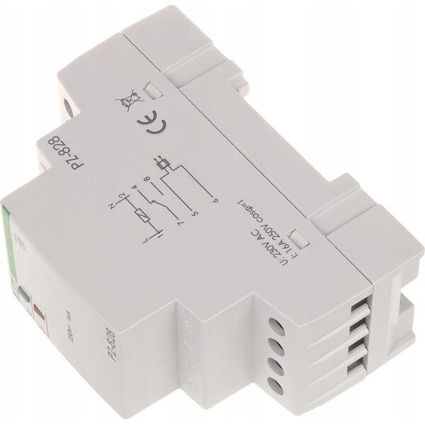 F&F Przekaźnik kontroli poziomu cieczy 16A 1-100kOhm 230V AC PZ-828B
