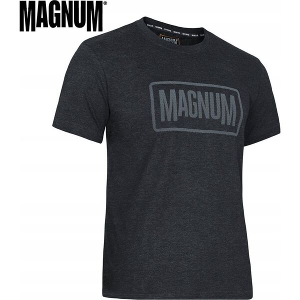 Magnum KOSZULKA MAGNUM ESSENTIAL T-SHIRT 2.0 BLACK MELANGE XXXL