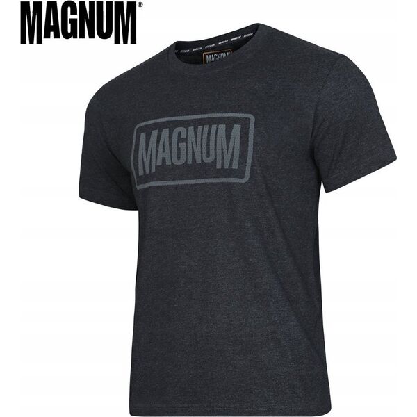 Magnum KOSZULKA MAGNUM ESSENTIAL T-SHIRT 2.0 BLACK MELANGE XXXL