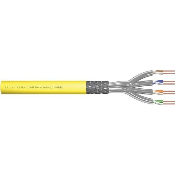 Digitus Kabel teleinformatyczny S/FTP kat.7A LS0H drut żółty B2ca DK-1745-A-VH-5 /500m/