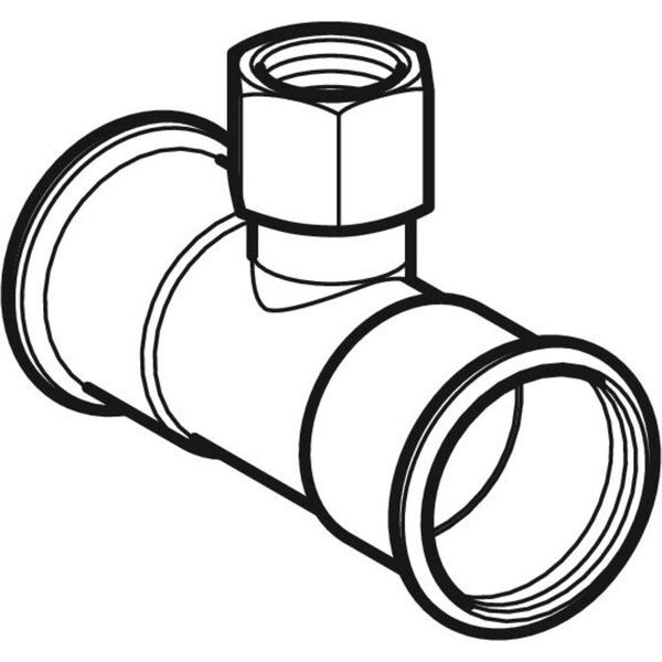 Geberit Mapress Kupfer - Trójnik przejściowy z gw.wewn. d42-Rp1/2 [4]