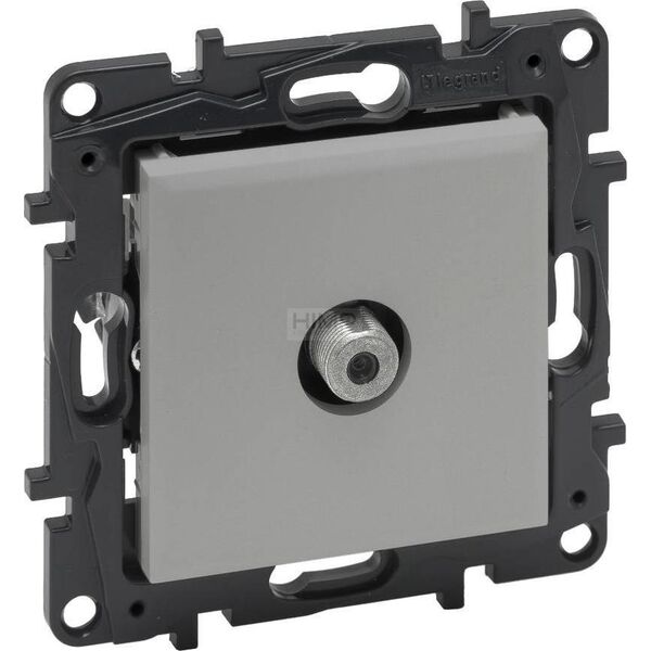 Legrand Gniazdo antenowe Legrand Niloe Step 863375 TV typu F pojedyncze końcowe gwiazda wkety aluminium