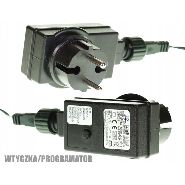 Lampki choinkowe Rumlux Rum-Lux LZ-ECOLED-200 CB+PR lampki choinkowe zewnętrzne z programatorem 200szt. barwa ciepła 3,2W LED mix 160 cm