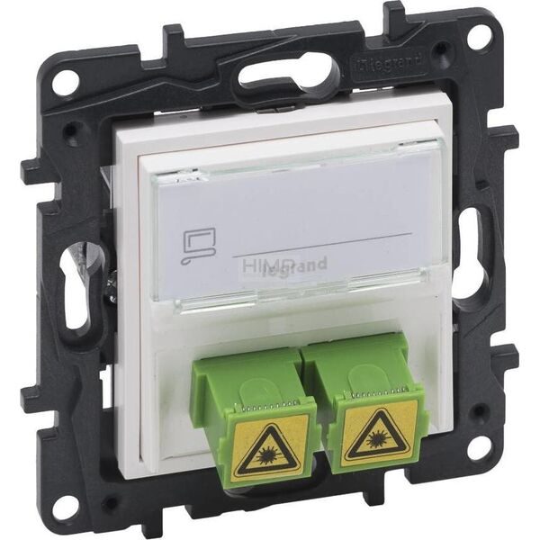 Legrand Gniazdo światłowodowe Legrand Niloe Step 863171 2x SC/APC podwójne białe