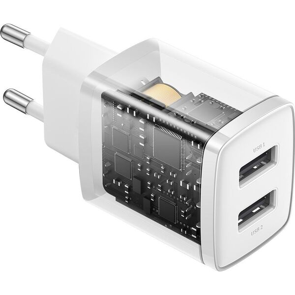 Ładowarka Baseus Compact 2x USB-A 2.1 A (CCXJ010202) 11026517 6932172606916