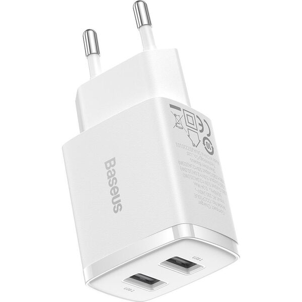 Ładowarka Baseus Compact 2x USB-A 2.1 A (CCXJ010202) 11026517 6932172606916