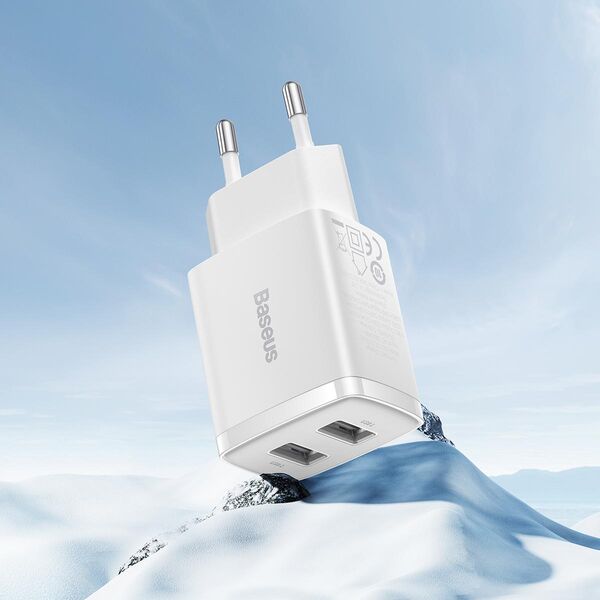 Ładowarka Baseus Compact 2x USB-A 2.1 A (CCXJ010202) 11026517 6932172606916