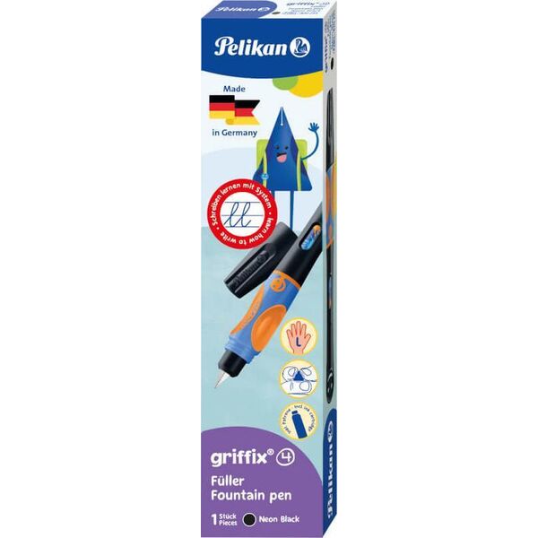 Pelikan Pióro wieczne Griffix Neon Black L