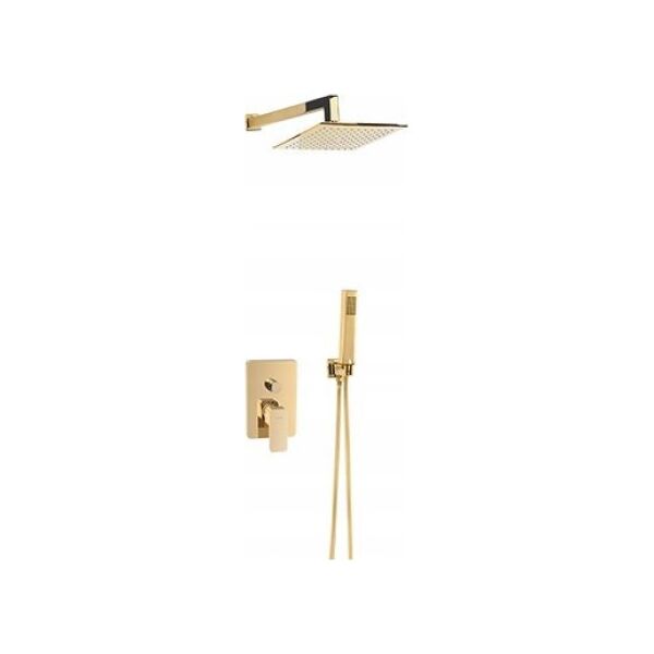 Bateria prysznicowa CARRE GOLD ZESTAW NATRSYKOWY PODTYNKOWY // BV.2455790