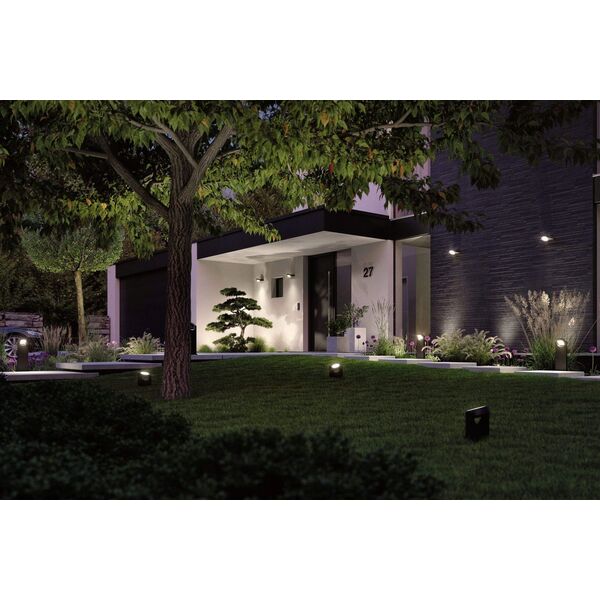 Kinkiet Paulmann Reflektor ogrodowy SWIVEA Led 8W 3000K IP44 460lm 230V ciemny szary/ aluminium