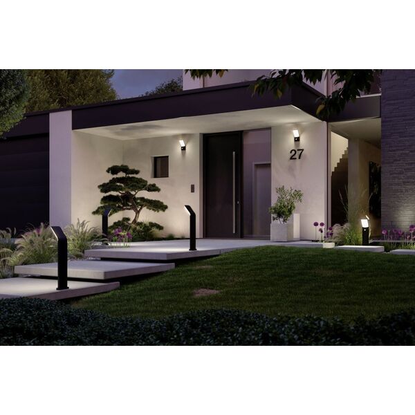Paulmann Oprawa Słupkowa ADYA LED IP44 10W 750lm 3000K 230V Ciemny Szary/ Alu