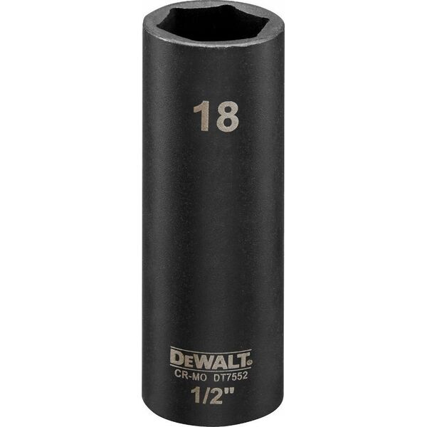 Dewalt nasadka 18mm 1/2c impact socket deep