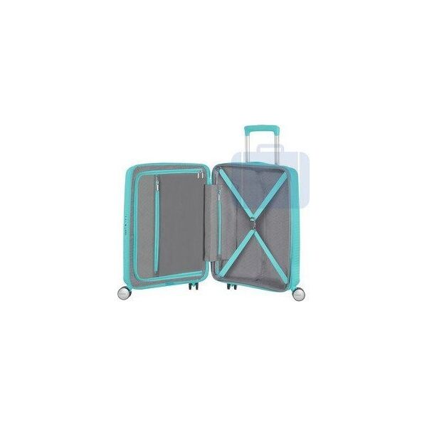 American Tourister Mała walizka kabinowa AMERICAN TOURISTER SOUNDBOX 88472 Turkus