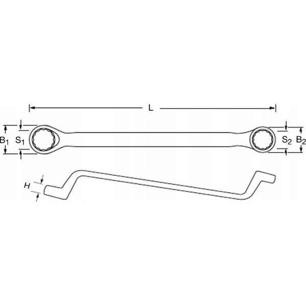 Proxxon Klucz oczkowo-gięty 20 x 22 mm PROXXON