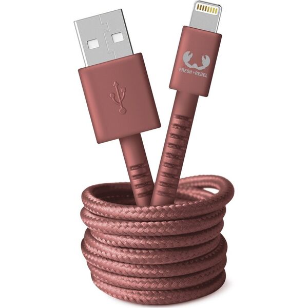 Kabel USB Fresh n Rebel USB-A - Lightning 2 m Czerwony (002150140000)