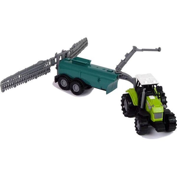 LeanToys Zielony Traktor Opryskiwacz Farma Dźwięk
