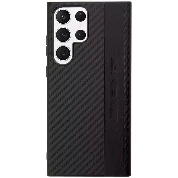 Mercedes Etui AMG AMHCS23LBLSCA do Samsung Galaxy S23 Ultra S918 czarny/black hardcase Carbon Stripe&Embossed