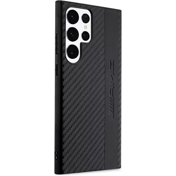 Mercedes Etui AMG AMHCS23LBLSCA do Samsung Galaxy S23 Ultra S918 czarny/black hardcase Carbon Stripe&Embossed
