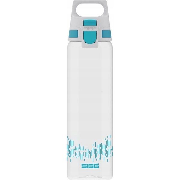 SIGG SIGG drinking bottle Total Clear One MyPlanet "Aqua" 0.75L (transparent/light blue, one-hand closure ONE)