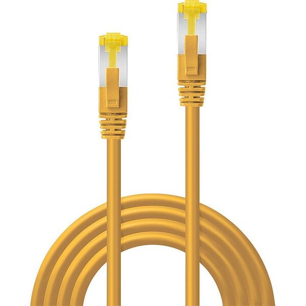 Lindy LINDY Patchkabel Cat6A RJ45 S/FTP Cat7 LSZH Kabel gelb 0,3m