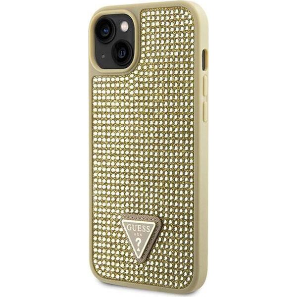 Guess Etui Guess GUHCP14SHDGTPD Apple iPhone 14 złoty/gold hardcase Rhinestone Triangle