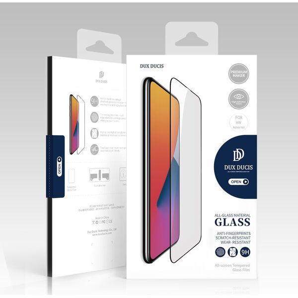 DUXDUCIS Szkło hartowane Dux Ducis 9D Tempered Glass Huawei nova Y61 czarny