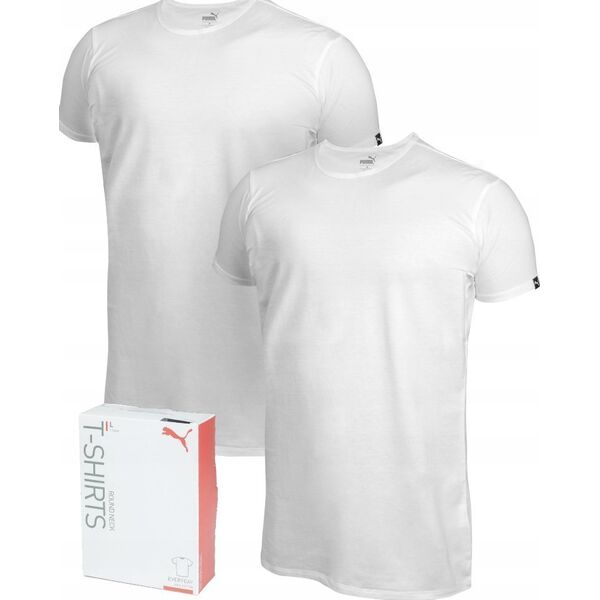 Puma Koszulka męska Puma Basic 2p Crew Tee biała 935016 02 XL