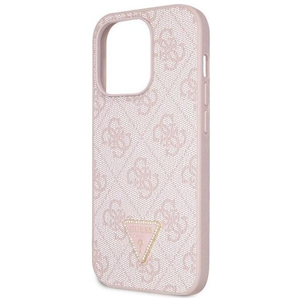 Guess Etui Guess GUHCP14LP4TDSCPP Apple iPhone 14 Pro hardcase Crossbody 4G Metal Logo różowy/pink